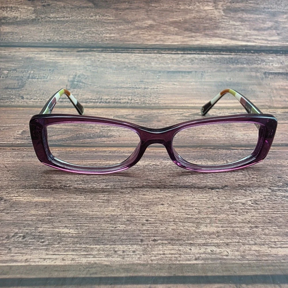 Coach HC 6011 Gabrielle Plum Purple Rectangular Eyeglass Frames 51-15-135
